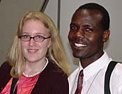 Photo - Blond fair-skinned woman, Black skinned man. Photo copyrighted, Eden Communications.