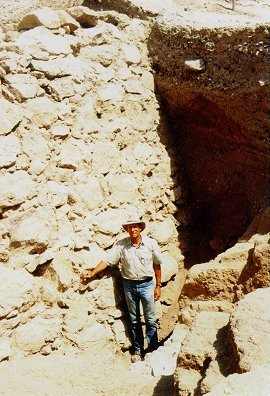 Bryant Wood at Jericho excavation.