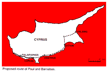 Map of Cyprus
